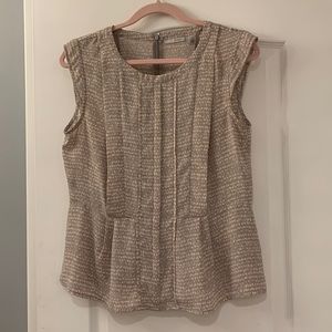 Halogen, pink and gray blouse, size medium